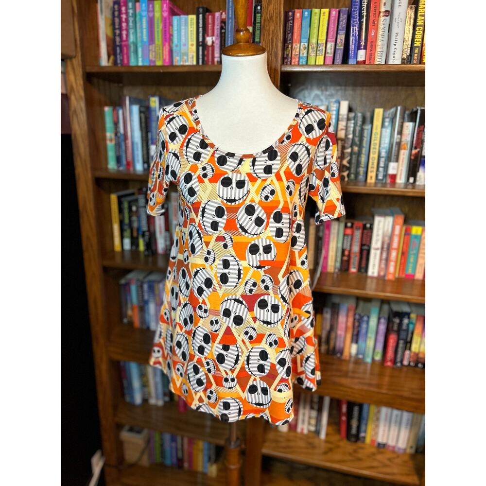 Nightmare Before Christmas Jack Skellington fit-and-flare tunic top Disney NWT